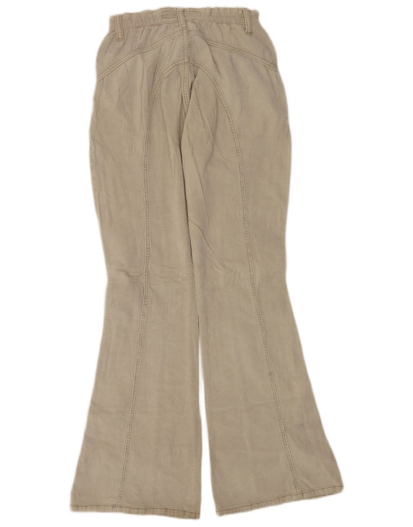 Pantalones acampanados de pana para mujer Fishbone W27 L32 Beige