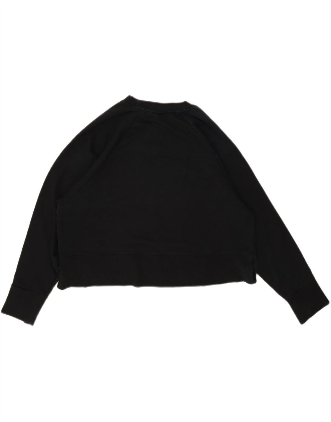 Nike Dri Fit Crop Sudadera extragrande para mujer, talla 40, color negro