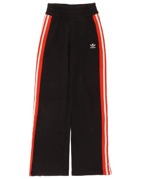 Adidas Pantalones de chándal para mujer UK 12 Medium Black Cotton