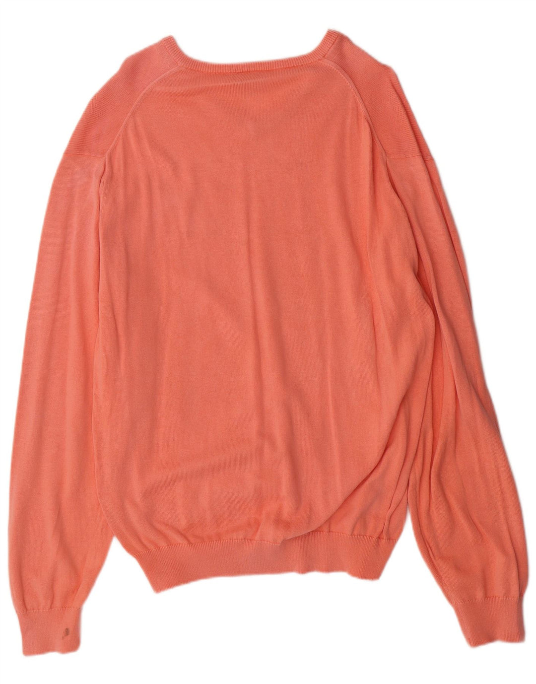 LACOSTE Jersey con cuello en V para hombre talla 4 mediano naranja