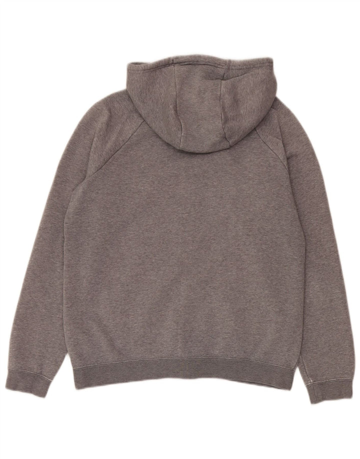 Nike - Sudadera con capucha y cremallera para hombre, algodón gris medio