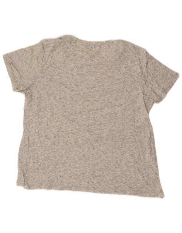 Eddie Bauer Camiseta para mujer Top UK 40 XL Algodón moteado gris
