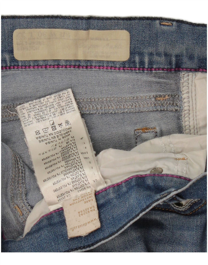 DIESEL Vaqueros Pitillo Mujer W30 L28 Algodón Azul