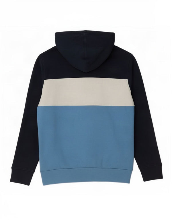 Levi's Mens Graphic Hoodie Jumper Small Blue Colourblock Cotton
