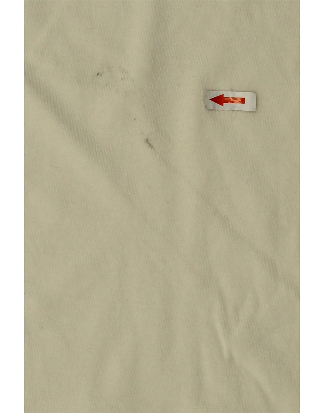 Vans Top gráfico de manga larga de algodón blanco roto pequeño para hombre