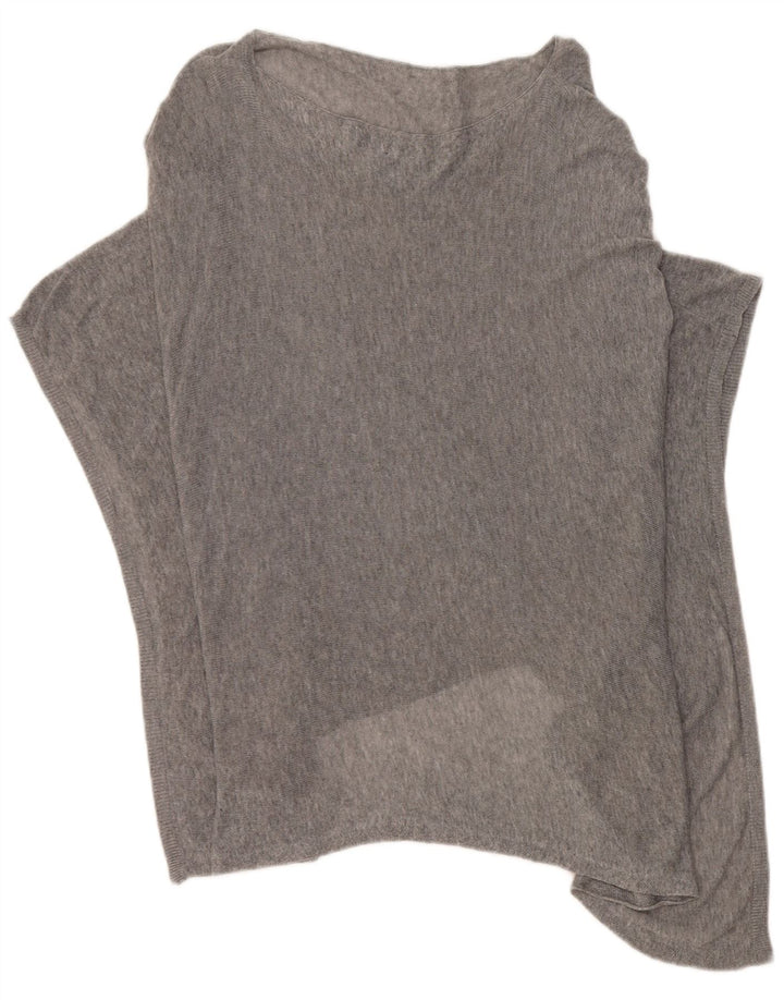 Jersey Poncho Mujer Jigsaw Talla Única Lyocell Gris Moteado
