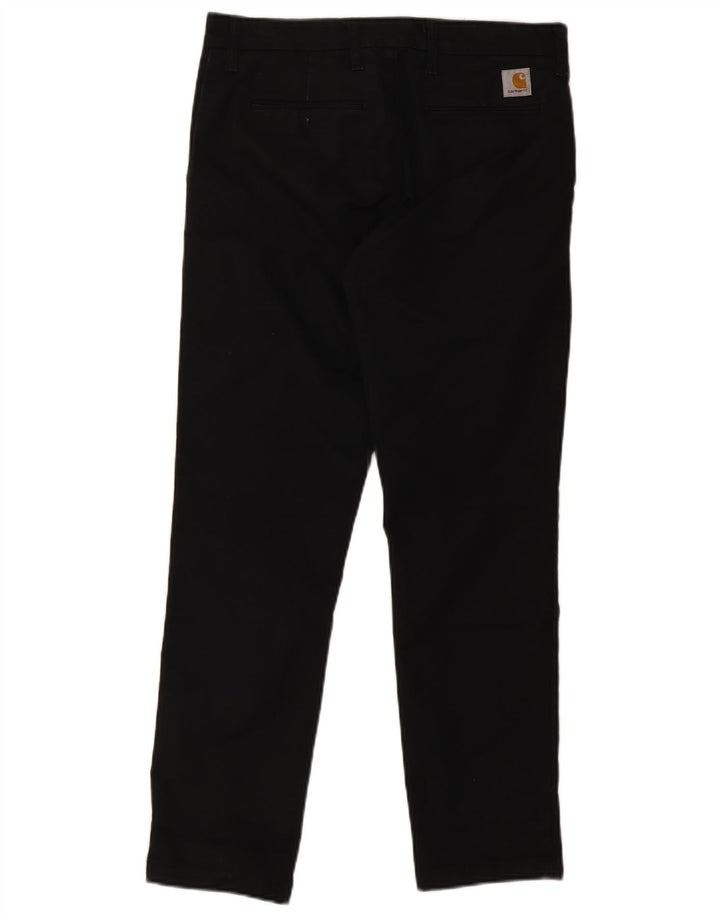 Carhartt Pantalón chino recto Sid para hombre W32 L30 Algodón negro