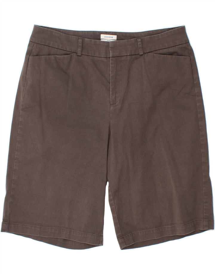 DOCKERS Womens Casual Shorts US 12 Large W32  Grey Cotton Vintage Dockers and Second-Hand Dockers from Messina Hembry 