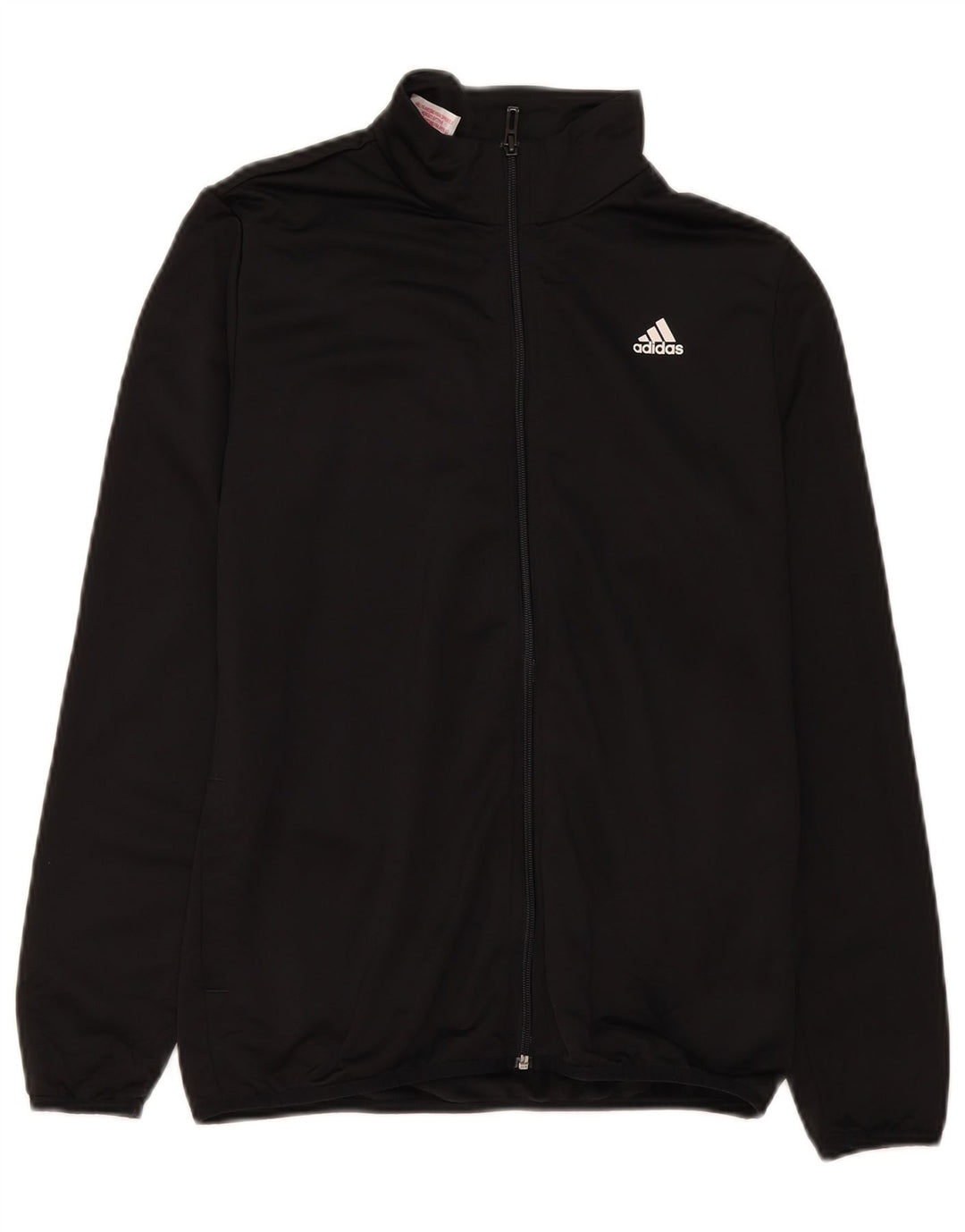 Adidas Boys Graphic Chándal Top Chaqueta 13-14 Años Negro Poliéster