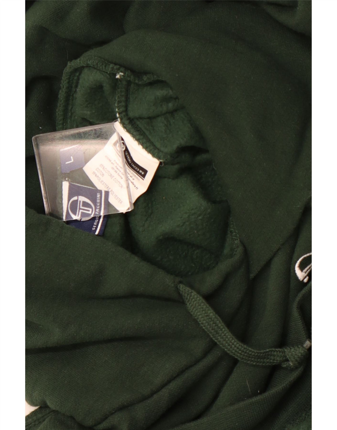 SERGIO TACCHINI Jersey con capucha para hombre grande verde algodón