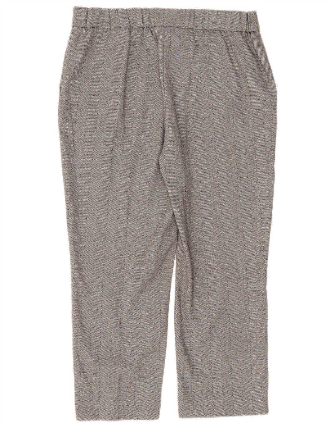 Marks & Spencer Pantalones capri rectos para mujer UK 12 Medium W30 L23 Gris