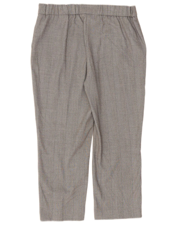 Marks & Spencer Pantalones capri rectos para mujer UK 12 Medium W30 L23 Gris