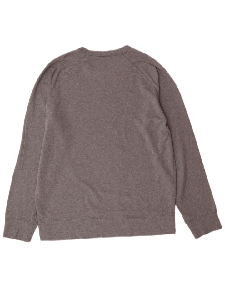 HURLEY Hombre Sudadera Jumper Gris Medio Algodón
