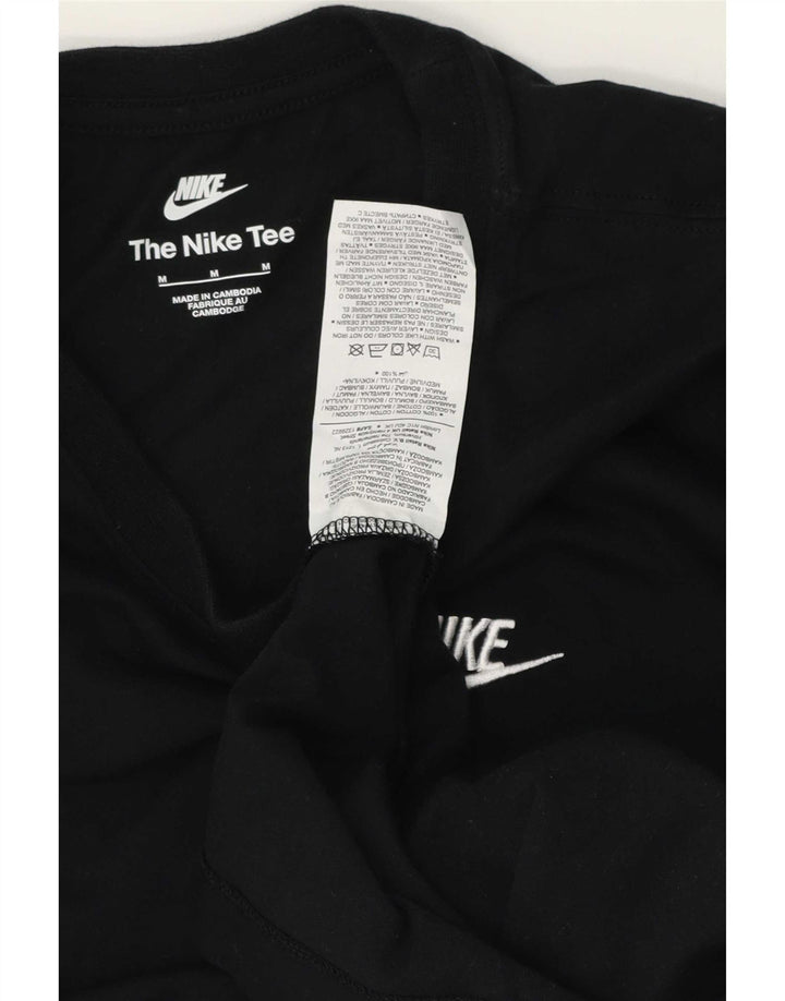 Camiseta Nike Hombre Manga Larga Algodón Negro Mediano