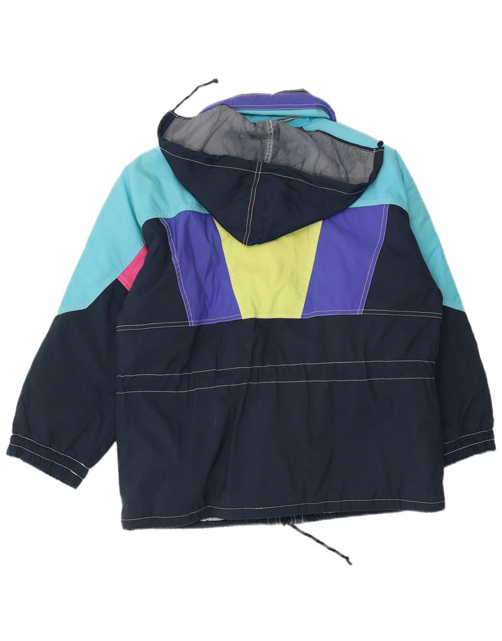 Colmar Chaqueta de esquí con capucha para hombre UK 38 Medium Azul marino Colorblock