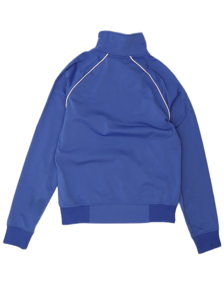 Adidas Hombre Chándal Top Chaqueta Poliéster Rayas Azul Medio