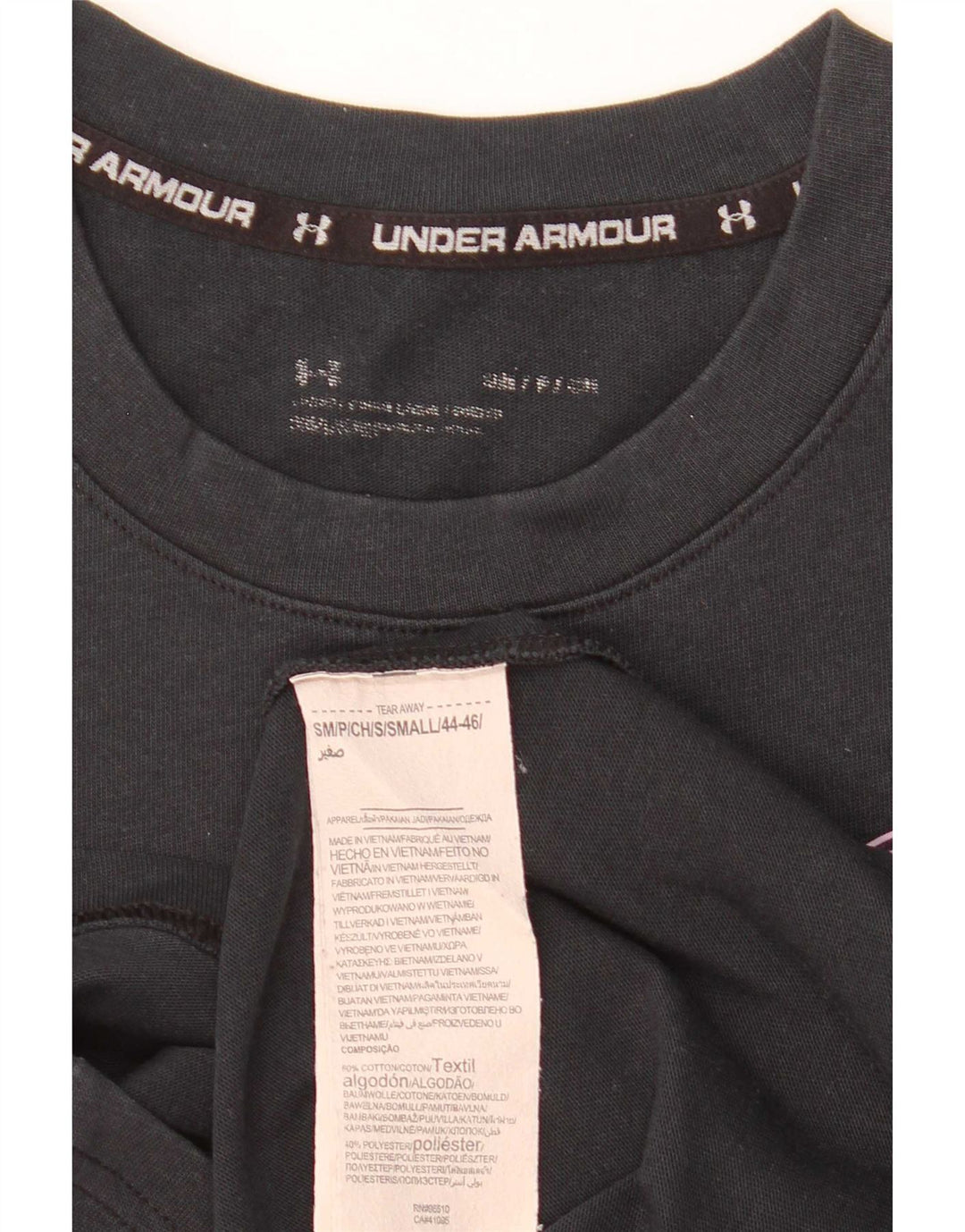 Under Armour Camiseta gráfica para hombre Top Small Black Cotton