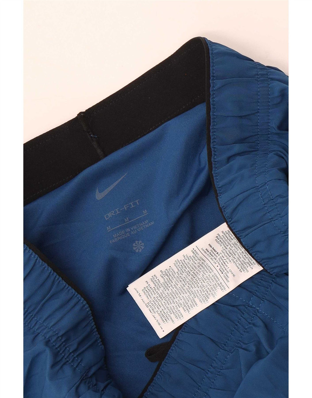 Nike Pantalones cortos deportivos Dri Fit Graphic para hombre Poliéster azul marino mediano