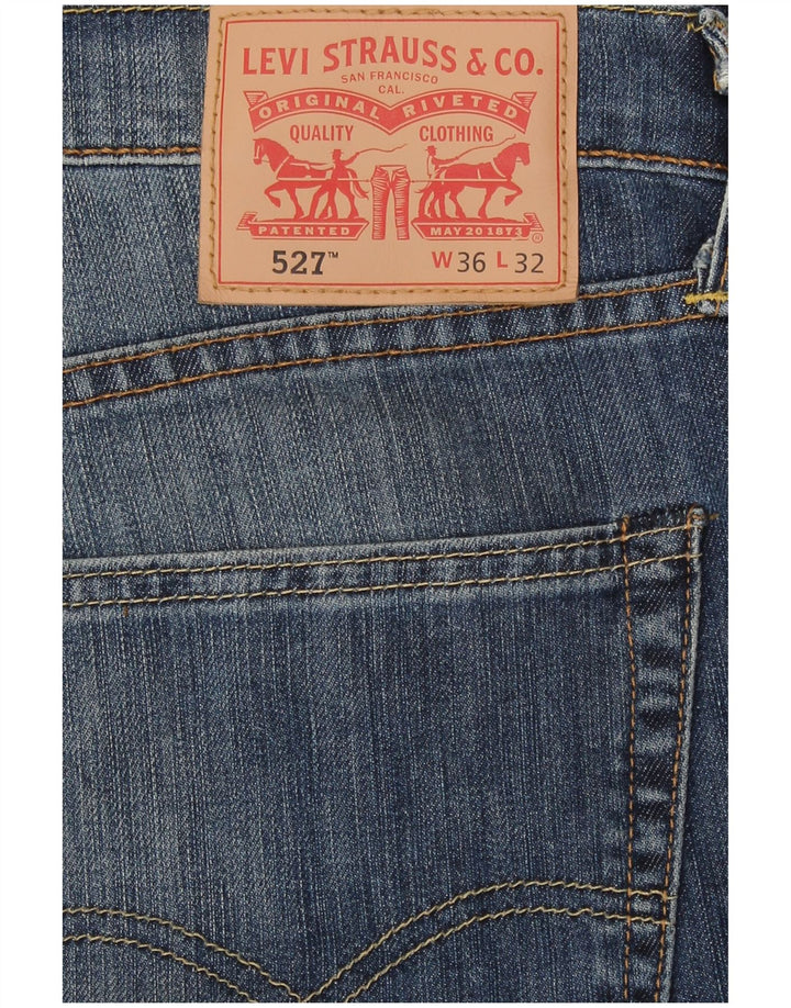 Levi's Hombre 527 Vaqueros Bootcut W36 L28 Algodón Azul