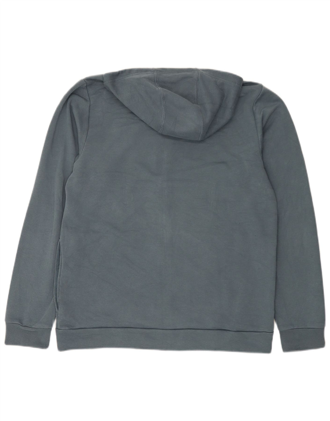 Adidas Hombre Graphic Zip Sudadera Con Capucha Suéter De Algodón Azul Medio
