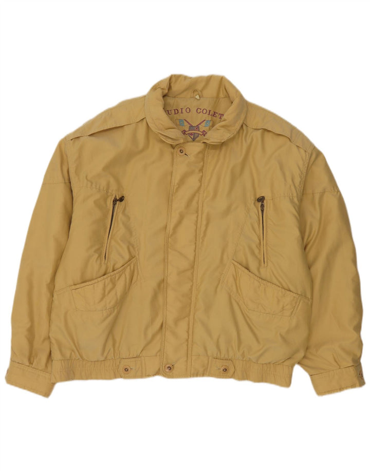 Studio Coletti Chaqueta Bomber para Hombre UK 42 XL Nylon Amarillo