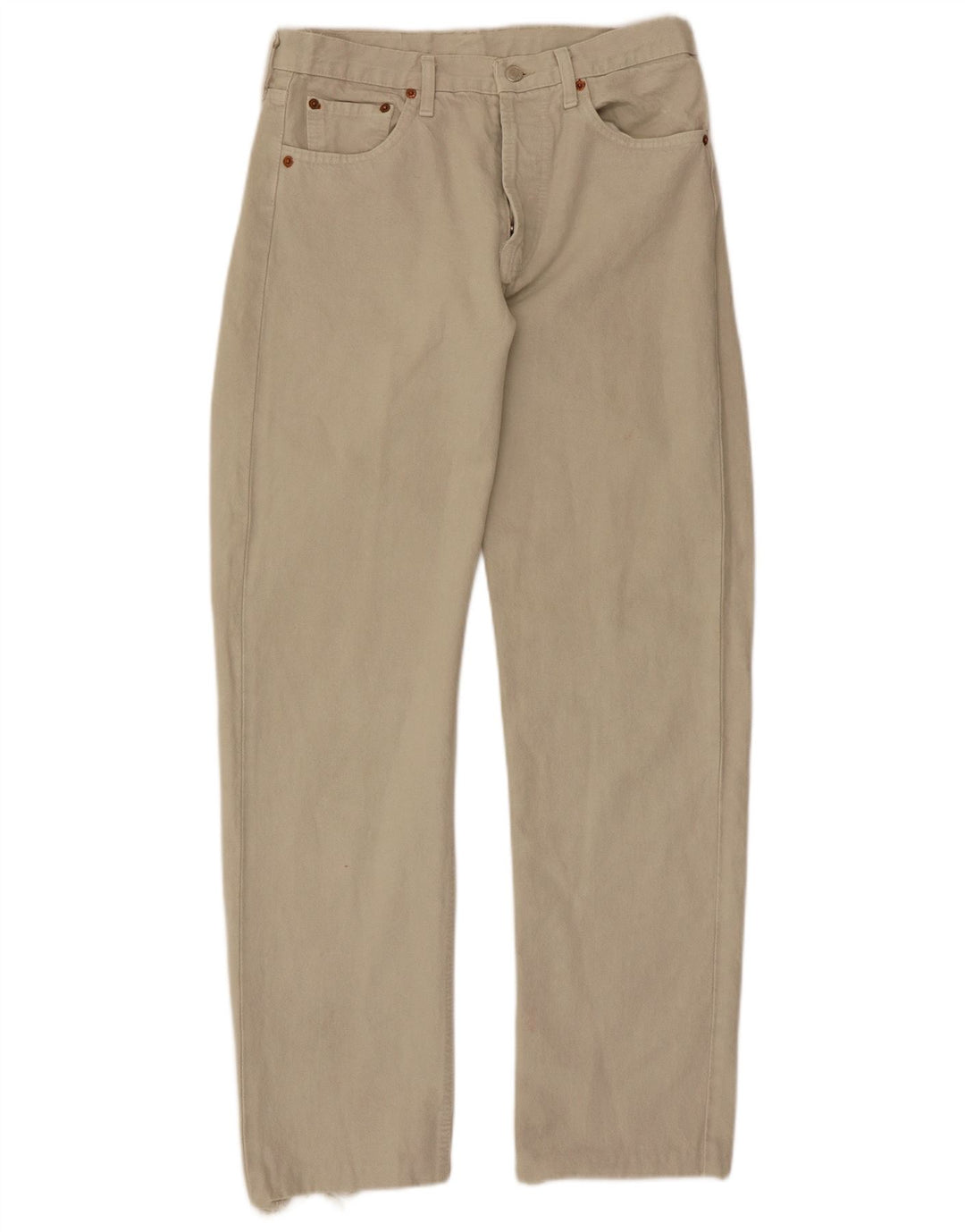 Levi's Hombre 501 Pantalones Casuales Rectos W31 L30 Beige