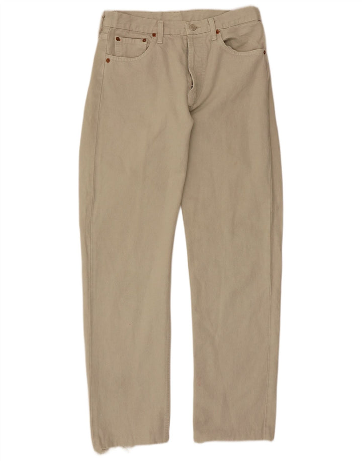 Levi's Hombre 501 Pantalones Casuales Rectos W31 L30 Beige