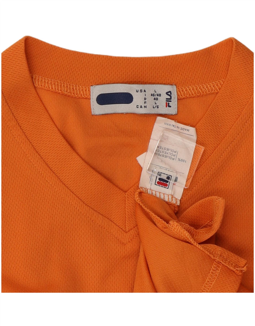 FILA Camiseta para mujer Top UK 46 Large Naranja Poliéster