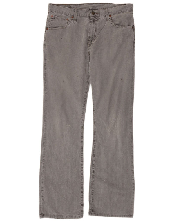 Levi's Mens 507 Bootcut Jeans W32 L34 Algodón gris a rayas