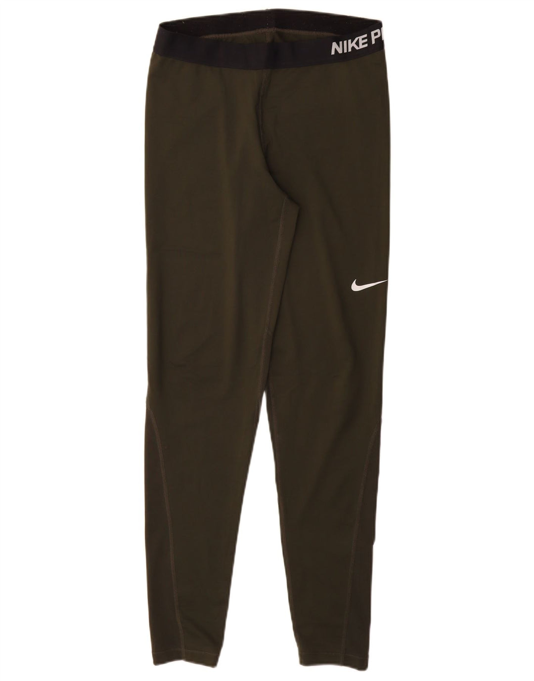 NIKE Leggings gráficos Dri Fit para mujer UK 14 Large Caqui Poliéster
