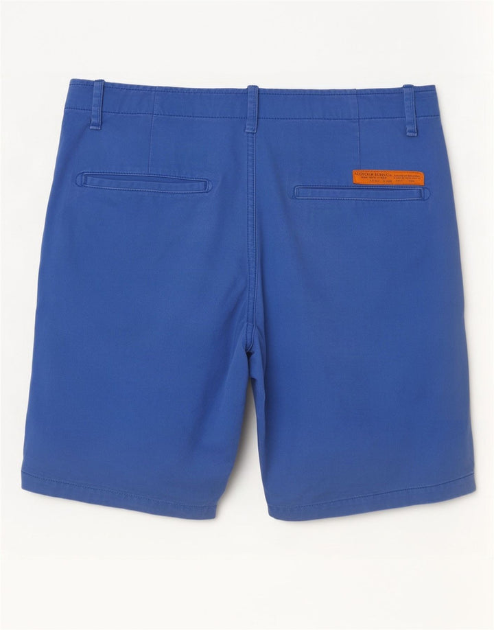 Pantalones Cortos Chinos Scotch & Soda Hombre W30 Algodón Azul Medio