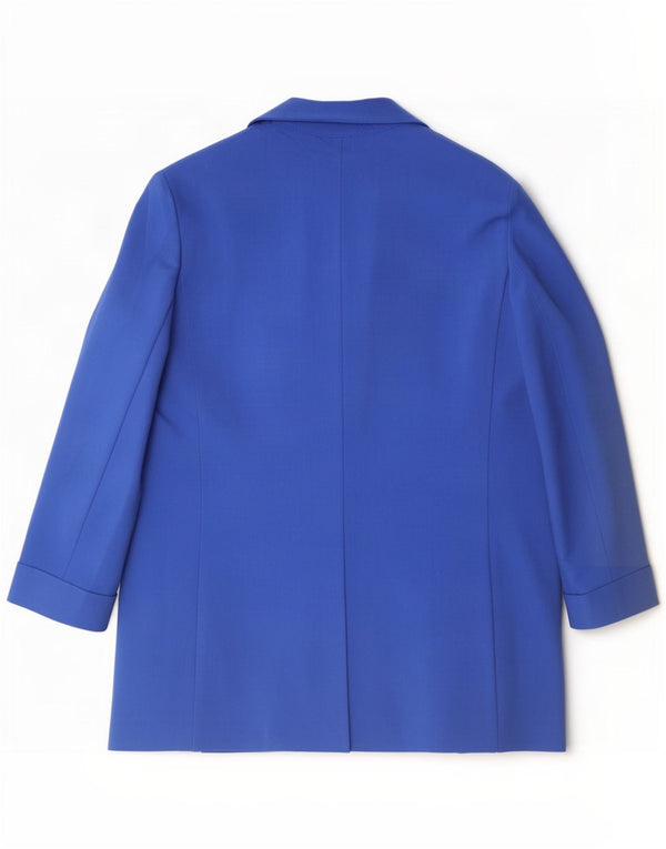 Marks & Spencer Chaqueta Blazer de Manga 3/4 para Mujer UK 44 Grande Azul
