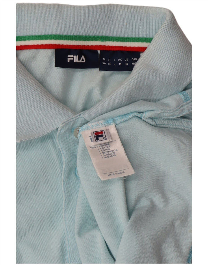 Polo Fila Hombre Algodón Azul Medio
