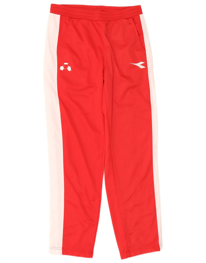 Diadora Pantalón De Chándal Hombre Rojo Medio Poliéster Color Block
