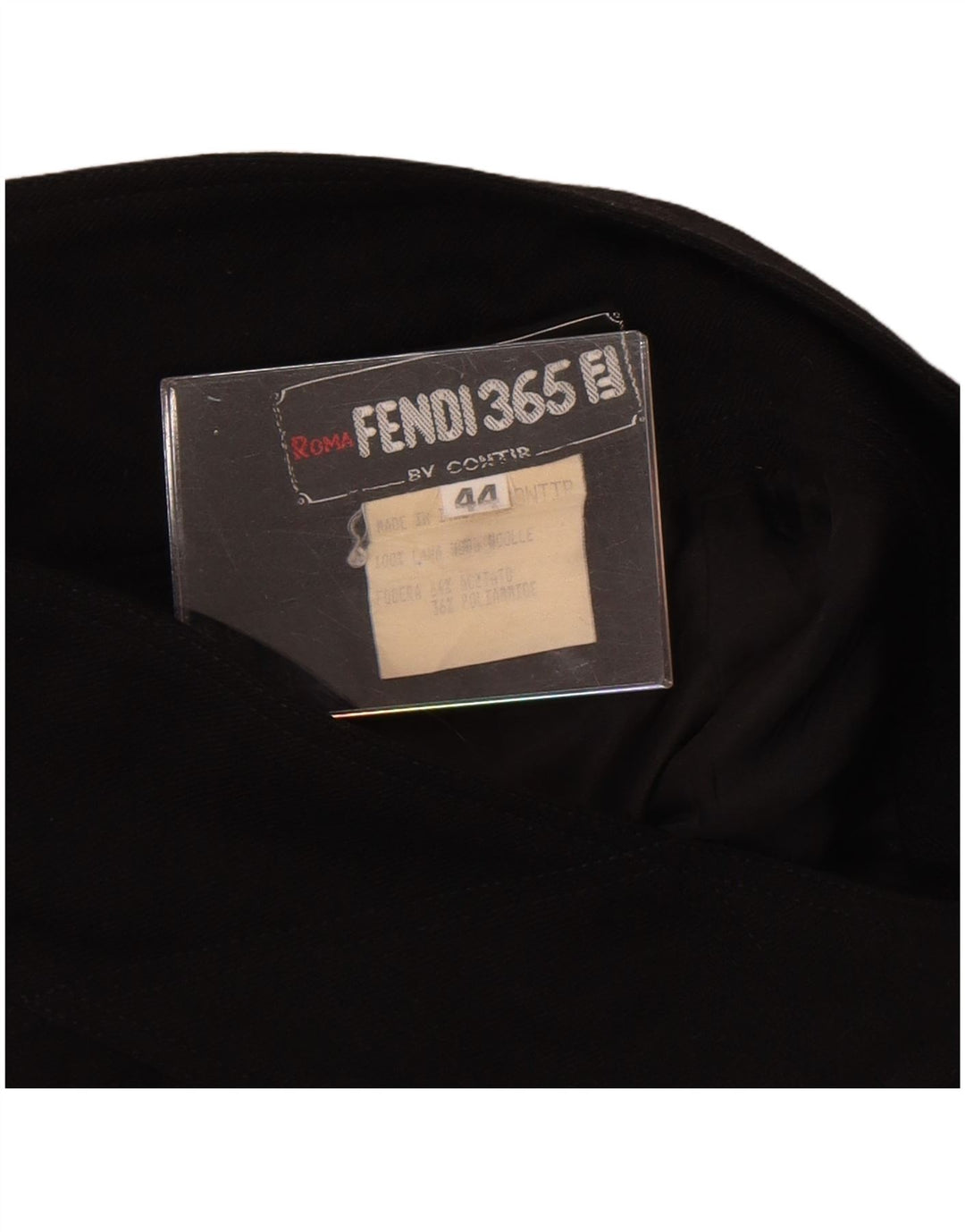 Fendi Falda Midi De Cintura Alta Para Mujer IT 44 Mediana W28 Lana Negra