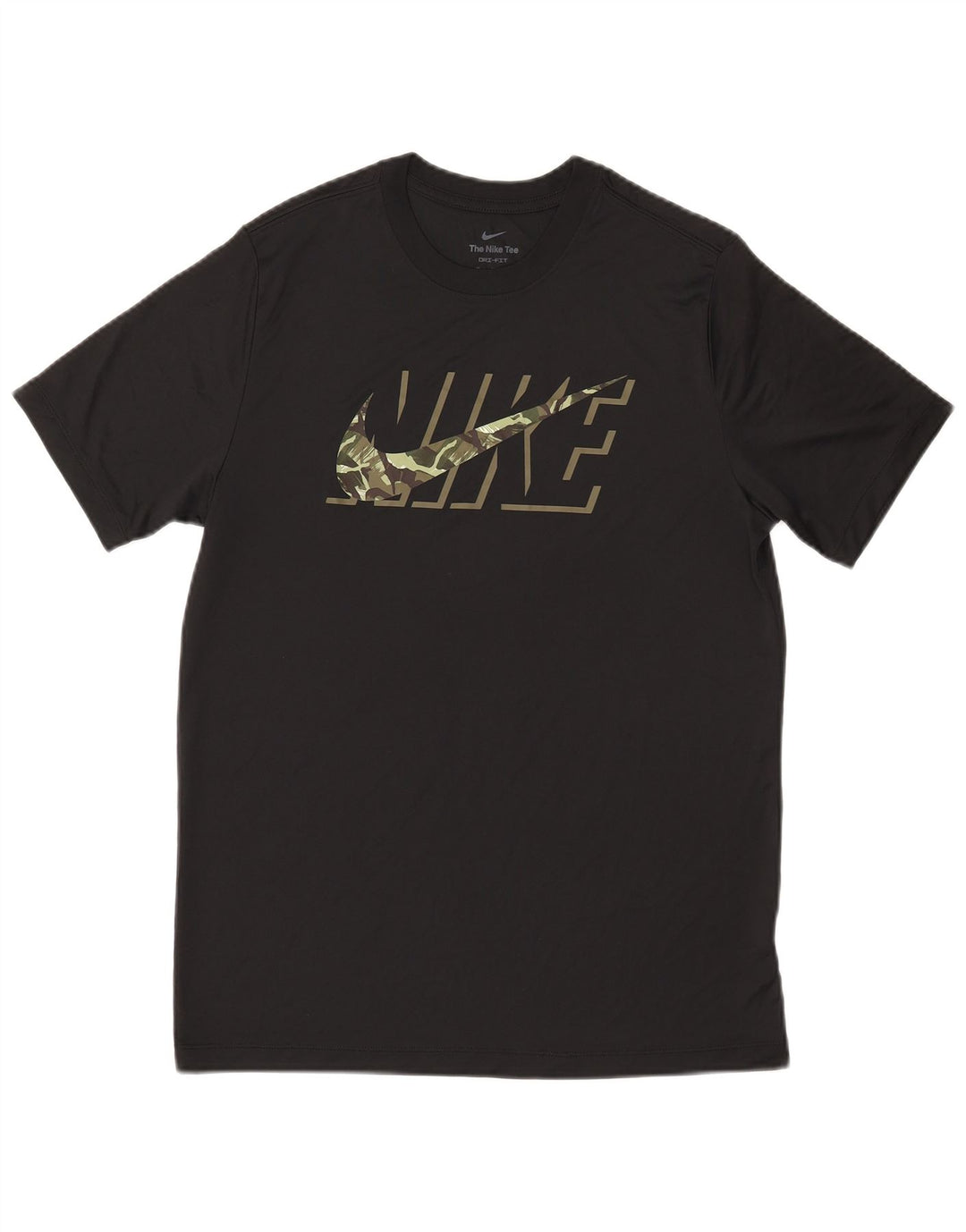 Nike Dri Fit Graphic Camiseta para hombre, talla mediana, color negro