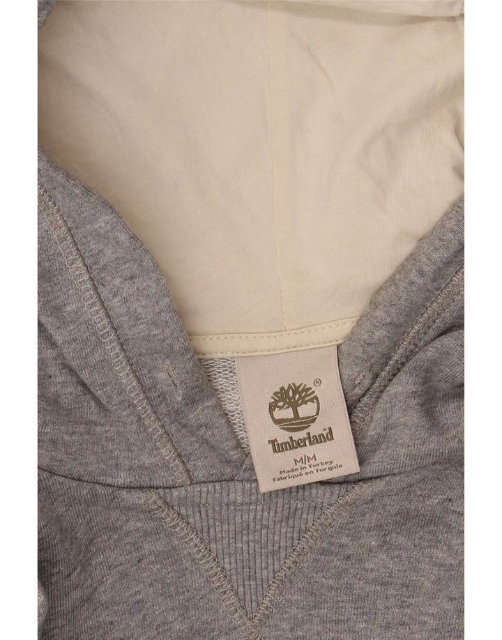 TIMBERLAND Mens Graphic Hoodie Jumper Medium Grey Cotton Vintage Timberland and Second-Hand Timberland from Messina Hembry 