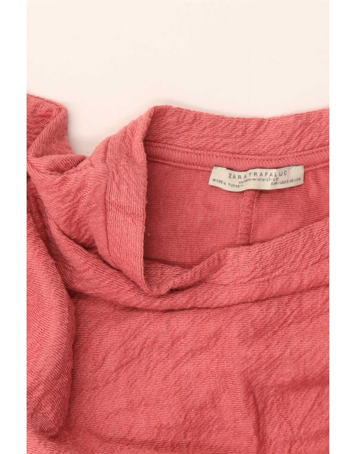 Zara Mujer Trafaluc Sudadera De Gran Tamaño Jersey Reino Unido 10 Pequeño Rosa