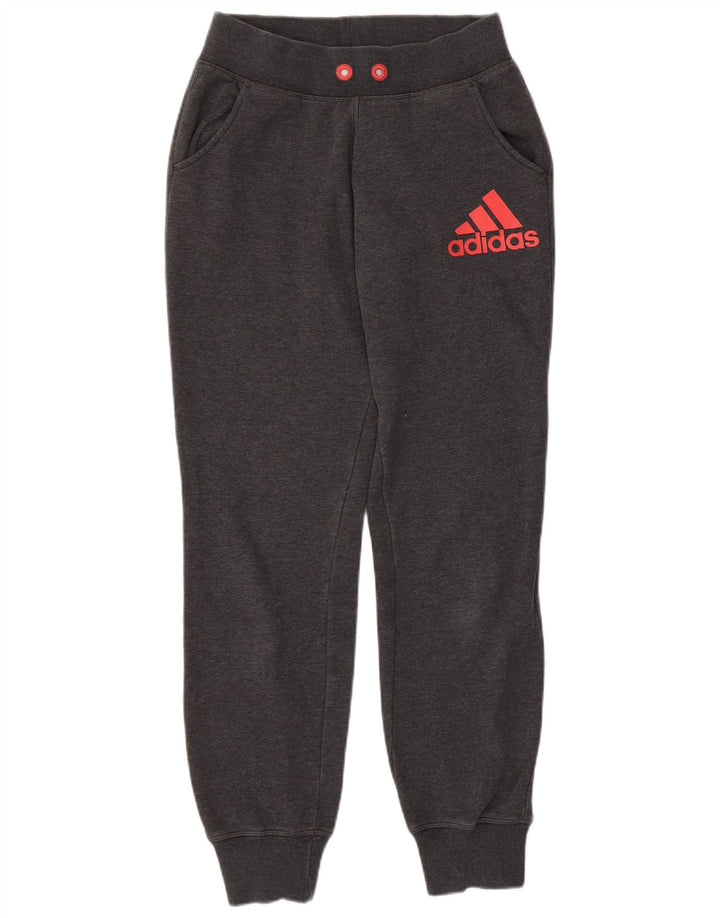 ADIDAS Pantalones de chándal gráficos para mujer Joggers UK 4/6 XS Gris Algodón
