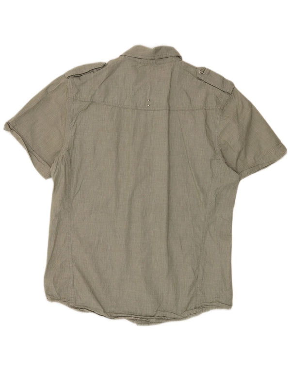 Wrangler Camisa De Manga Corta Para Hombre Algodón Verde Grande