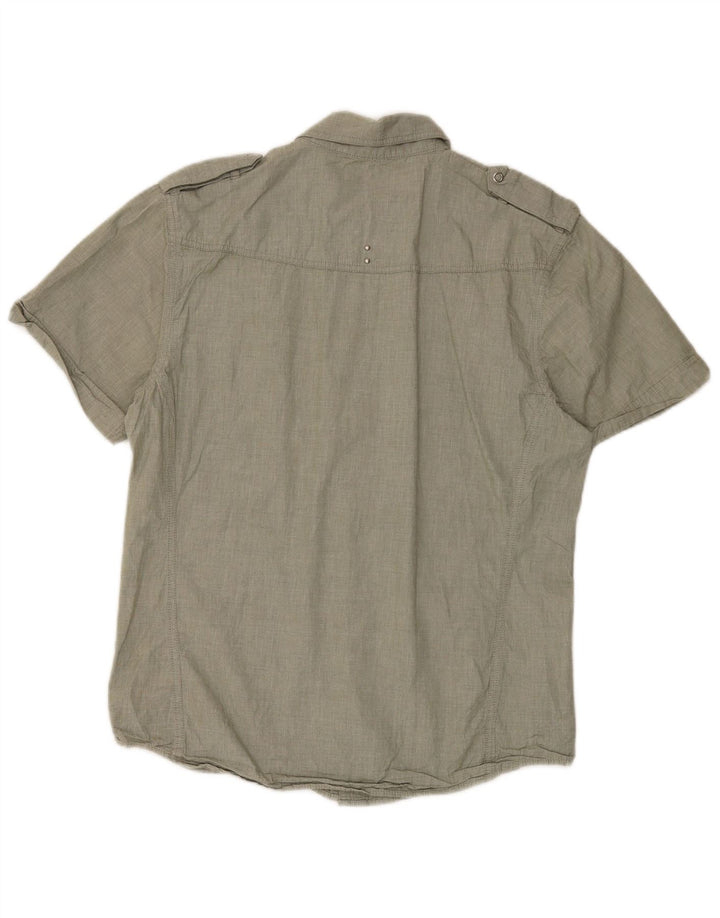 Wrangler Camisa De Manga Corta Para Hombre Algodón Verde Grande