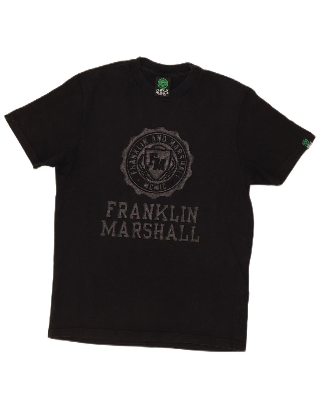 Franklin Marshall - Camiseta gráfica para hombre, talla pequeña, color negro