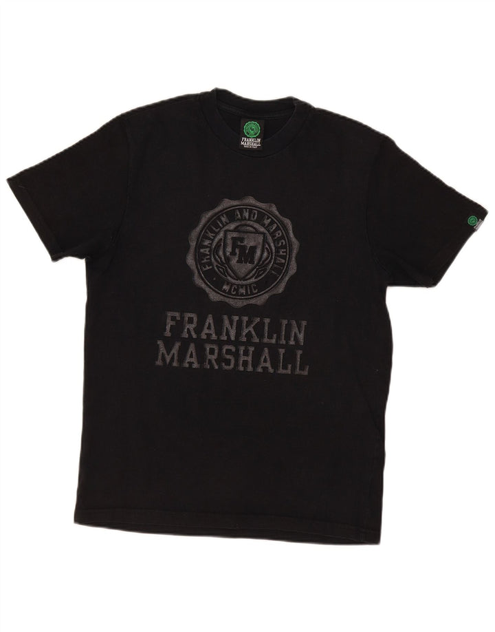 Franklin Marshall - Camiseta gráfica para hombre, talla pequeña, color negro