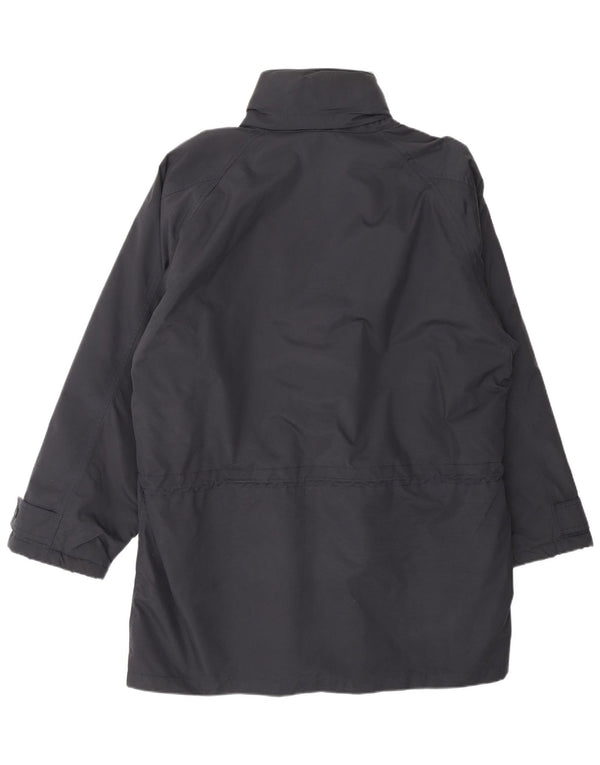 Ermenegildo Zegna Chaqueta cortavientos para hombre UK 40 Large Azul marino Algodón