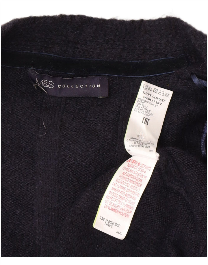 Marks & Spencer - Cárdigan largo para mujer, talla 40, tamaño mediano, azul marino