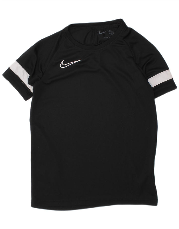 Camiseta NIKE Dri Fit para niños 10-11 años Mediana Negro Colorblock