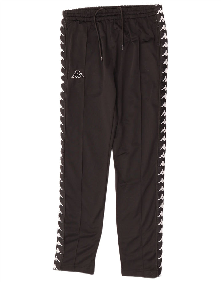 Kappa Hombre Pantalones De Chándal Gráficos Poliéster Negro Mediano