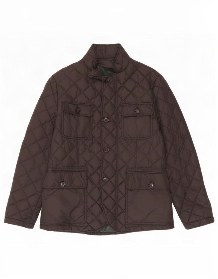 Henry Cottons Chaqueta acolchada para hombre IT 50 Poliéster marrón grande