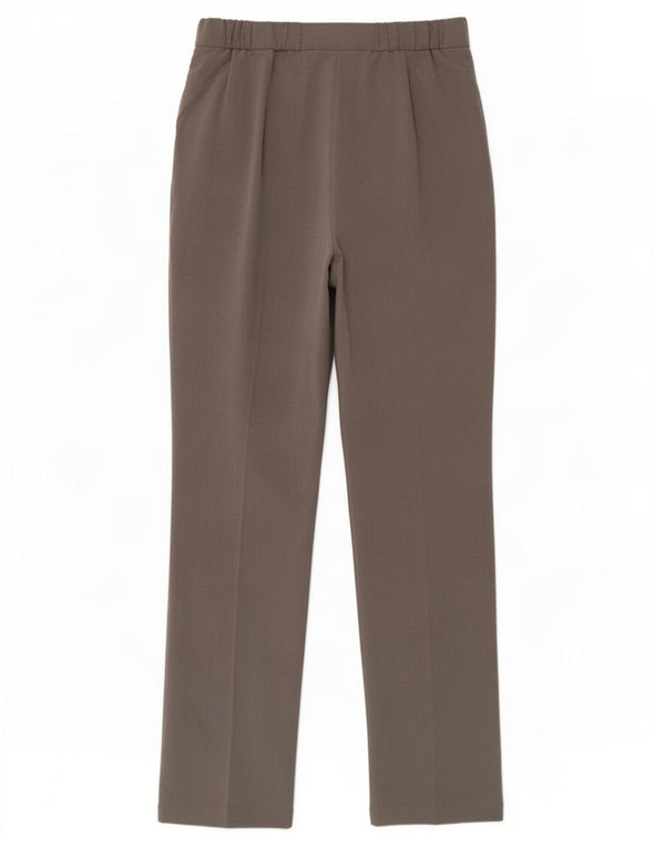 Marks & Spencer Pantalones Casuales Rectos para Mujer UK 12 Medium W30 L31 Gris