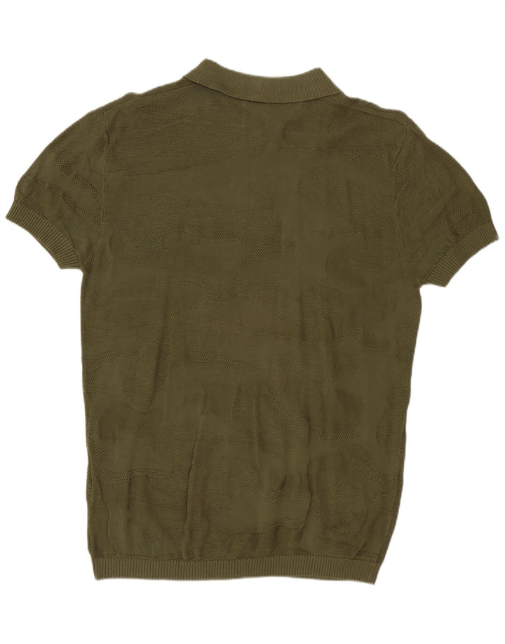 Zara Hombre Polo Camuflaje Caqui Medio